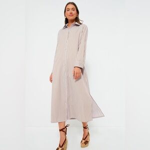 Pomander Place Lilac Striped Long Sleeve Dress